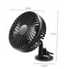 POPETPOP 1PC Portable USB Car Fan Low Noise Adjustable Electric Cooling Fan for Cars Lightweight and Rotatable for Summer Use Vehicles Black view 2