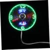 Angoily 2pcs USB LED Mini Fan with Clock Temperature Display Flexible Gooseneck Design Portable Cooling for Home Office and Travel Durable Material view 3