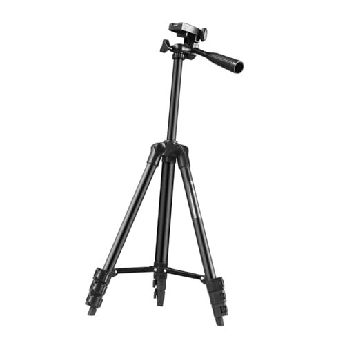 BRIGHTFUFU Compact Camera Tripod for Live Streaming Projector and Outdoor Use Section Multi Function Bracket for Fishing and Photography Black