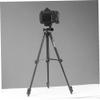 BRIGHTFUFU Compact Camera Tripod for Live Streaming Projector and Outdoor Use Section Multi Function Bracket for Fishing and Photography Black view 2