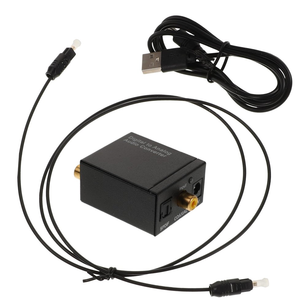 LABRIMP Fiber Optic Audio Converter to Optical to Optical Audio Adapter for Tv