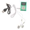 HOMSFOU Clip Player with USB Port Portable Player for Sports Lightweight and Durable Design Includes Headphones and Packaging Green view 1