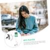 HOMSFOU Clip Player with USB Port Portable Player for Sports Lightweight and Durable Design Includes Headphones and Packaging Green view 4