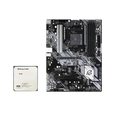 B550 PHA-ntom Gaming 4 Motherboard Set Kit with Ry-Zen 5 5600 CPU 4xDDR4 4533MHz M.2 NVME HDMI PCIe 4.0 ATX AM4 Mainboard(Motherboards)