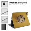 3D Hamster Tablet Case Slim Fit Standing Cover with Pencil Holder Compatible with Ipad IPAD Pro 2020 11in view 3