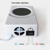 Heating Cooling Beverage Plate, Cup Warmer Cooler, Portable USB Coffee Mug Warmer Chiller with Makeup Refrigerator Function, for Desk Office Travel view 4