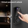 TOPINCN Auto Lock Smart Lock with Keypad, Fingerprint Unlock Digital for Home Office Apartment, No Drilling Required, Suitable for Door Thickness 35  55mm view 2