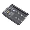 AYNEFY Dual M.2 SSD to 2.5inch Adapter, High Speed 6Gbps Interface for Replacement HDD, B M Key, Frame Bracket, Transparent to OS, No Driver Needed view 2