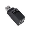 DOITOOL Port USB Hub Adapter Mini USB Hub Splitter for PC Portable Hard Drives Compact Design Black view 1