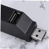 DOITOOL Port USB Hub Adapter Mini USB Hub Splitter for PC Portable Hard Drives Compact Design Black view 2