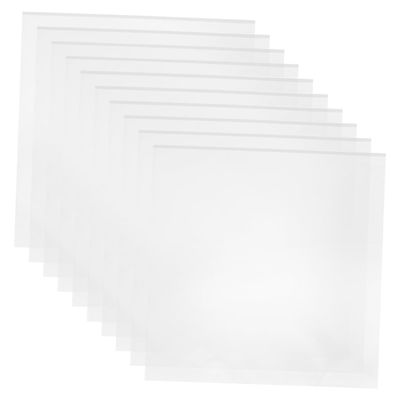 Yardenfun 10pcs Transparent Adhesive Vinyl Record Sleeves Protective Covers for Vinyl Record Storage Self Sealing Design for Preserving and Displaying Your Collection