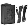 Aluminum Alloy 4 Model B Case Box Enclosure with Heatsink Bracket Black (Black) view 1