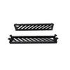 2X - 3.5 inch Disk Drive Bay Cover Slotted Diagonal Black Replacement Computer Tower Parts. view 1