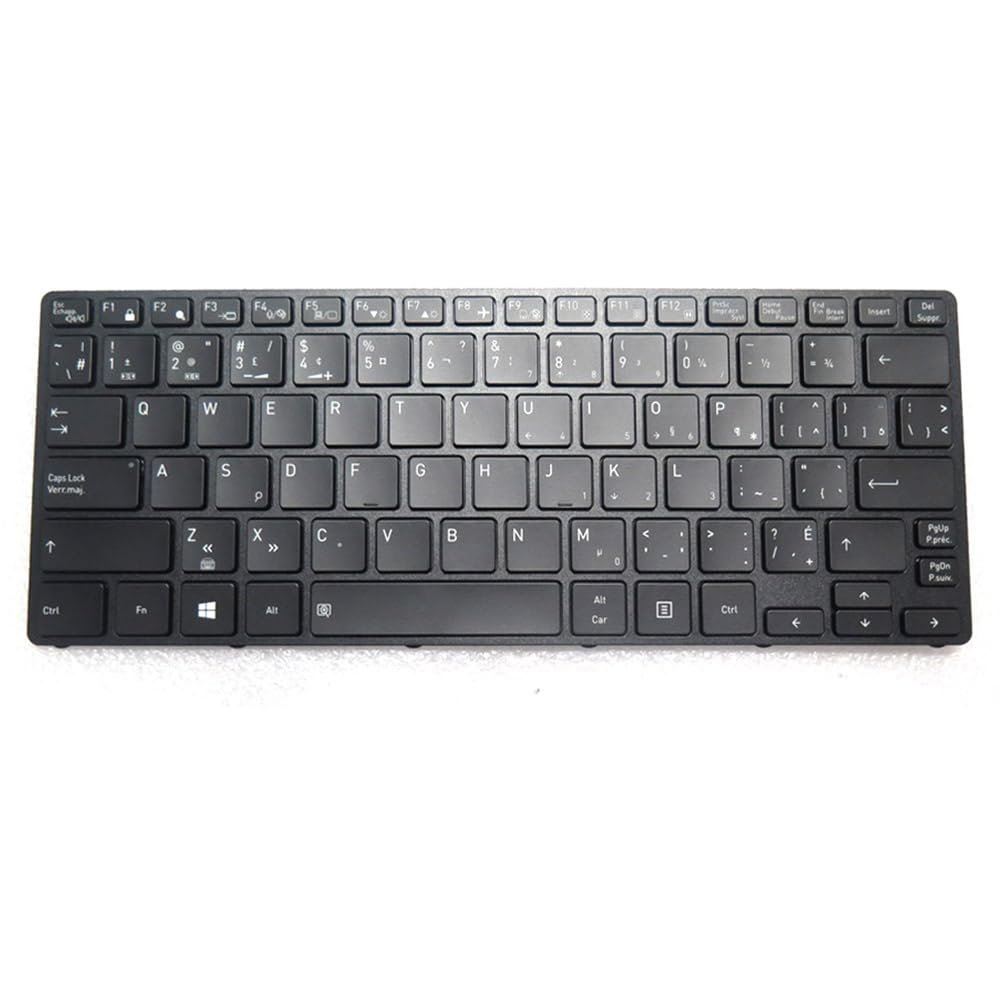 Canada CA Laptop Keyboard for Dynabook Tecra A40-G PMZ22C PMZ23 Black with Backlit