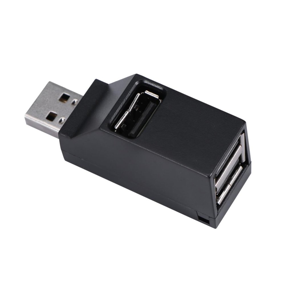 Balacoo Port Mini USB Hub Splitter Adapter for PC Laptop Compact Black USB Hub for Flash Drives Mice Keyboards More Low Power Consumption Classic Design