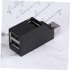 Balacoo Port Mini USB Hub Splitter Adapter for PC Laptop Compact Black USB Hub for Flash Drives Mice Keyboards More Low Power Consumption Classic Design view 2