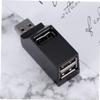 Balacoo Port Mini USB Hub Splitter Adapter for PC Laptop Compact Black USB Hub for Flash Drives Mice Keyboards More Low Power Consumption Classic Design view 4