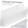 Tofficu Bamboo Cord Organizer Box Lid Cable Management Kit for Desk Router Cover and Wire Hider for Home Office and Entertainment Setup view 2