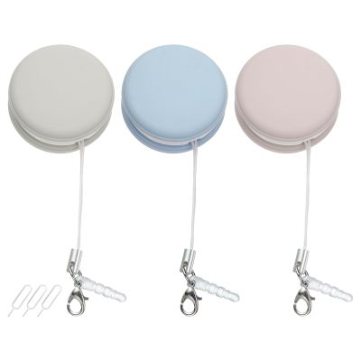MECCANIXITY 3Pcs Screen Cleaners Blue Khaki Pink Phone Screen Cleaning Wipes, Fingerprint Proof Cleaning Ball for Mobile Phones, Computers, Tablet Touchscreens, Car Screens
