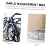 Angoily Cable Organizer Box Compartment Storage Box for Accessories Desk Cord Holder view 3