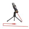 Toddmomy Wired Condenser Microphone with Clip Holder for Podcasting Streaming and Karaoke Compatible with Skype MSN for PC and Laptop Black view 2