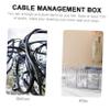 Balacoo Cable Organizer Box Lid Dustproof Cord Storage Case Cord Management Solution Material view 4