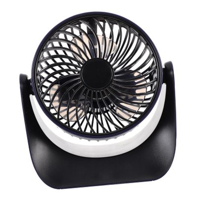 DIYEAH 1 Set USB Desk Fan Portable Quiet Cooling Fan for Home Office with Simple Design Deep Sea for Desktop Use