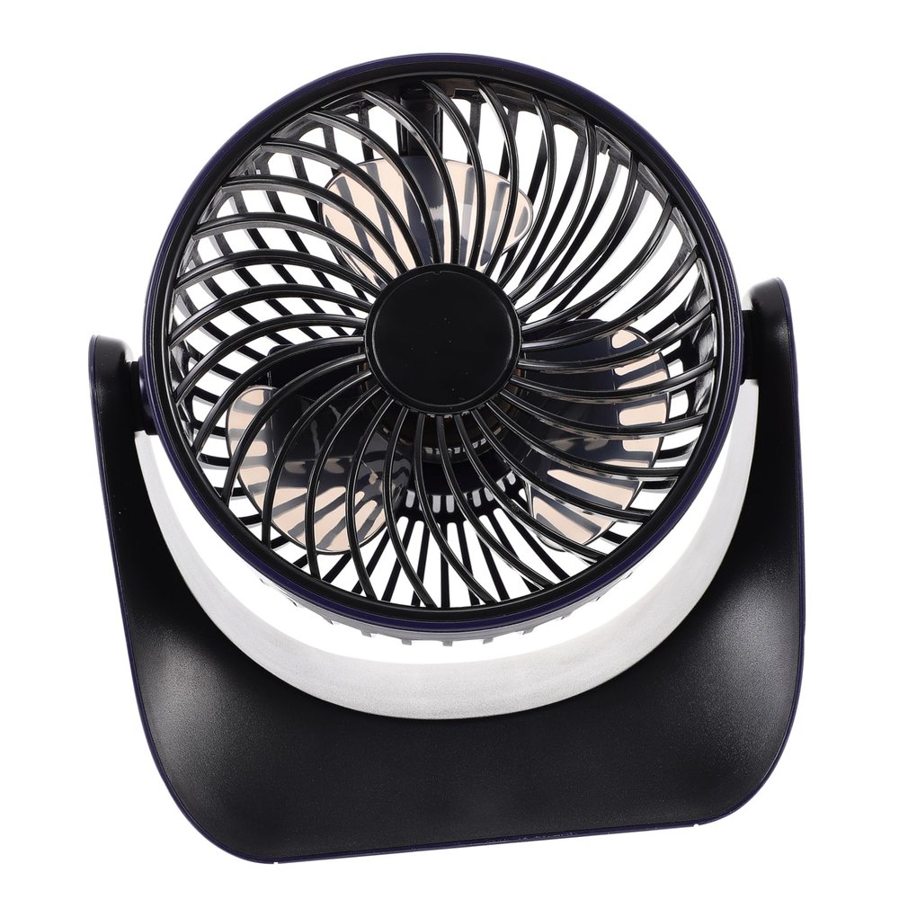 DIYEAH 1 Set USB Desk Fan Portable Quiet Cooling Fan for Home Office with Simple Design Deep Sea for Desktop Use