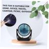DIYEAH 1 Set USB Desk Fan Portable Quiet Cooling Fan for Home Office with Simple Design Deep Sea for Desktop Use view 4