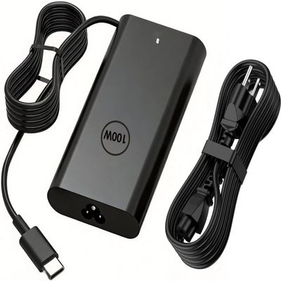 100W USB C Laptop Charger Compatible with Dell Pro 14 13 16 Plus 2-in-1/Rugged 14 13 Premium PA14250 PA13250 PB14255 PB16250 PC14250 PC14255 PC16250 RB14250 Business Laptop Power Supply Adapter