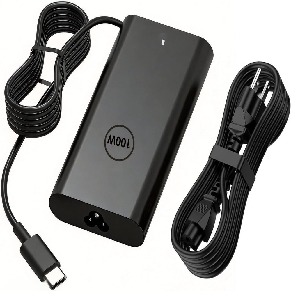 100W USB C Laptop Charger Compatible with Dell Pro 14 13 16 Plus 2-in-1/Rugged 14 13 Premium PA14250 PA13250 PB14255 PB16250 PC14250 PC14255 PC16250 RB14250 Business Laptop Power Supply Adapter