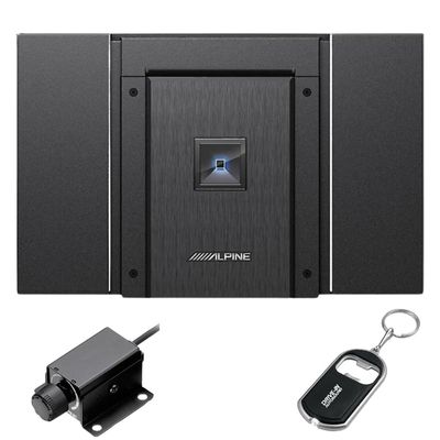 Alpine HDA-M80 Status Series 800W Class D Mono Amplifier with RUX-KNOB.2 Remote Bass Knob