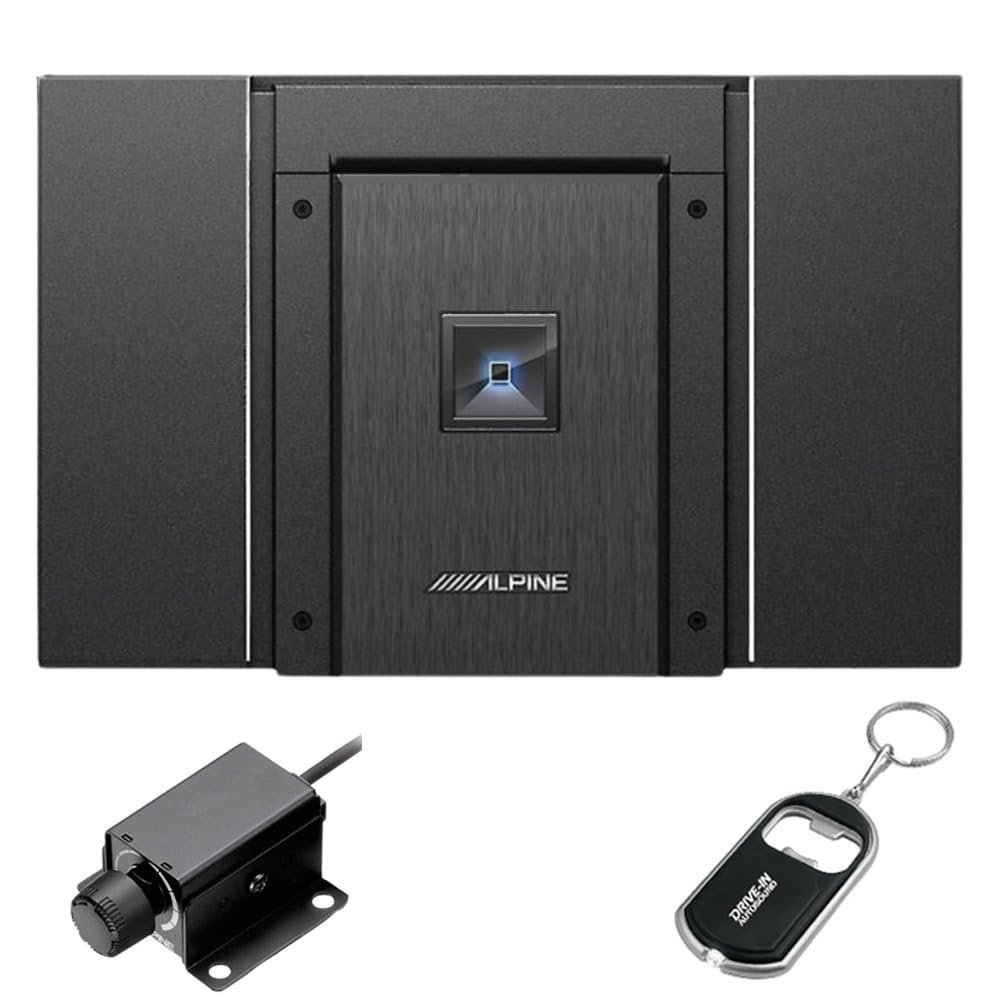 Alpine HDA-M80 Status Series 800W Class D Mono Amplifier with RUX-KNOB.2 Remote Bass Knob