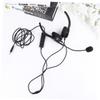 BESPORTBLE Dual Ear 3.5mm Wired Headset Microphone Voice Amplifier for Lectures Streaming and Podcasts Adjustable Boom Mic Compatible Devices Black view 2