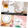 Happyyami 1pc Mug Warmer Mat Drink Cup Warmer Home Cup USB Power Warm Pad for Hot Beverages view 3