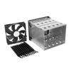 POPETPOP 1 Set Hard Disk Rack Cage with Fan Multi Mechanical Drive Mount for Desktop Computer Cases Efficient Heat Dissipation Durable Design Easy Installation view 1