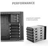 POPETPOP 1 Set Hard Disk Rack Cage with Fan Multi Mechanical Drive Mount for Desktop Computer Cases Efficient Heat Dissipation Durable Design Easy Installation view 3
