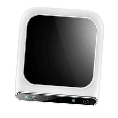 BRIGHTFUFU Smart USB Cup Warmer with Auto Shut Off Electric Heating Coaster for Tea and Milk Three Temperature Settings for Home Office and Dorm Use Safe