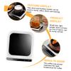 BRIGHTFUFU Smart USB Cup Warmer with Auto Shut Off Electric Heating Coaster for Tea and Milk Three Temperature Settings for Home Office and Dorm Use Safe view 4