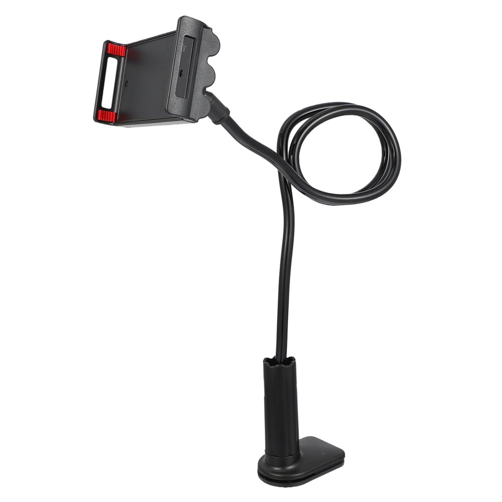 Veemoon Adjustable Gooseneck Phone Holder Clamp Rotatable Tablet Stand for Desk and Car Compatible with Devices Portable Strong Clamp Design Scratch Resistant Pad