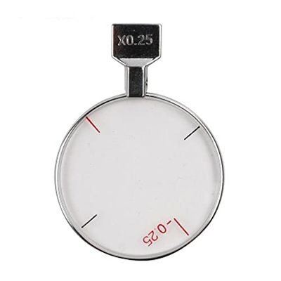 1PC Metal Ring Insertion Test refractive Lens Auxiliary Lens, 36.5mm Large Aperture Black Lens pinhole Lens, Microscope Lens(OTL02-Cross Cyllnder)