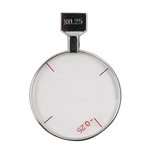 1PC Metal Ring Insertion Test refractive Lens Auxiliary Lens, 36.5mm Large Aperture Black Lens pinhole Lens, Microscope Lens(OTL02-Cross Cyllnder)