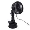 Aramox Car Fans USB Suction Cup Fan 3 Speed Air Circulation Fan 360 Degree Adjustable Cooling Fan for Car Truck Van SUV RV (Short) view 4