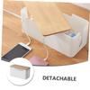 Operitacx Cable Organizer Box for Router and Charging Cords Multi-Functional Cord Management Case Wires Tidy and Prevents Tripping Hazards view 2