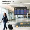 Ceiling TV Mount Adjustable Hanging Ceiling TV Bracket Fits Max 100 inch LCD LED OLED 4K TVs,Pole Ceiling Mount Supports up to 176lbs, Max VESA 800x600mm,Black view 2