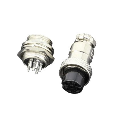 BOXUWFO 6 PIN 12mm GX12-6 Screw Aviation Connector pl;/UG The Aviation pl;/UG Cable Connector Regular pl;/UG and Socket(10 Sets)