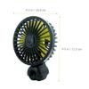 COHEALI USB Powered Backseat Car Fan Clip Fan for Automotive Cooling Gear Speed Control Compatible with Car Models for Hot Summer Days view 4