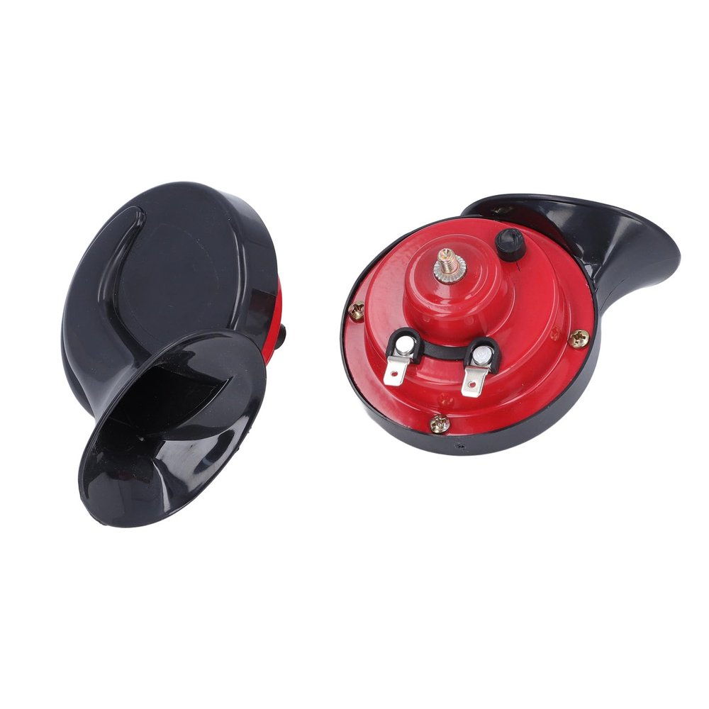 aqxreight Car Horn Vehicle Horn Motorbike 120dB Super Loud Snail ABS Polymer Water Dual Tone for Motorcycle Car with Screws Brackets