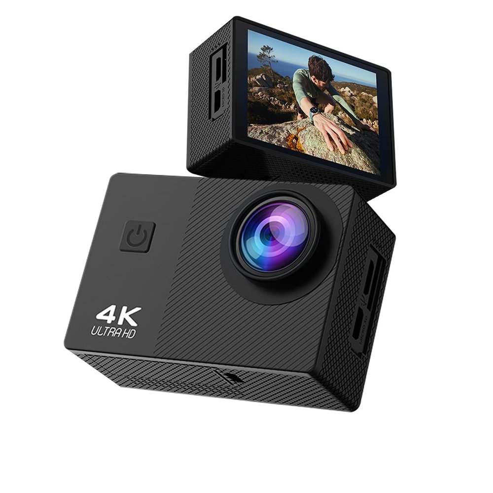 LICAEVEY 4K Action Camera, Water Proof Sports Camera with 170Wide, 2.0 Inch Screens Wearable Cycling, Stabilization, Live Streaming