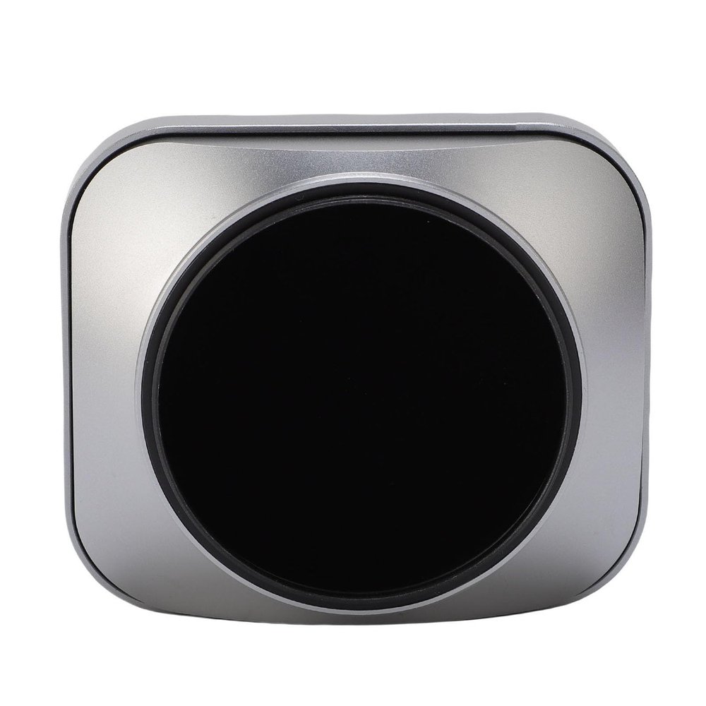 55mm Square Lens Hood, Aluminum Alloy Universal Metal Hood Shade, Non Reflective Matte Finish, Camera Lens Hood with Hood Cap, Easy Installation, Thread Mechanics (Silver)